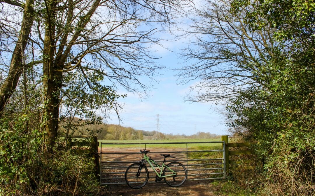 a bike in the Normandy countryside