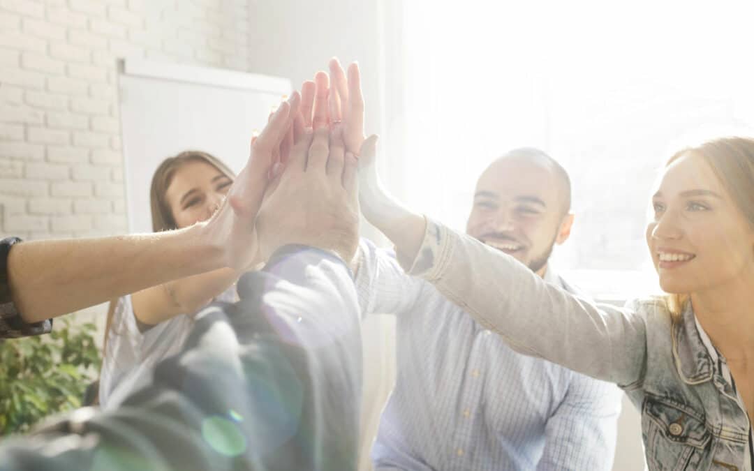 "Réunion conviviale en pleine nature dans une salle de charme