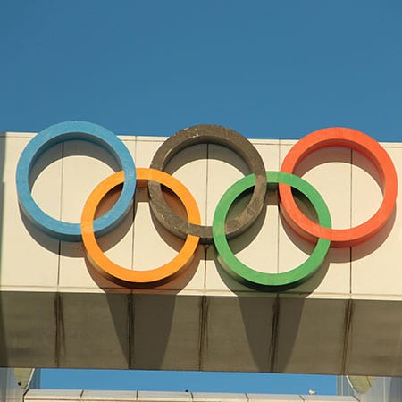 Emblem of the Olympic Games, symbol of international unity
